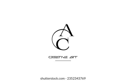 AC, CA, A, C letras abstractas monograma logotipo
