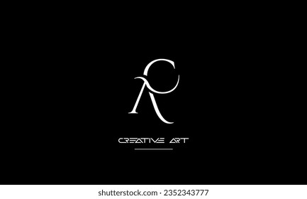 Logo für abstrakte Buchstaben AC, CA, A, C