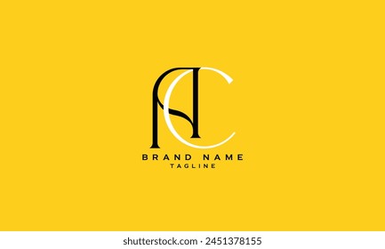 AC, CA, Abstract initial monogram letter alphabet logo design