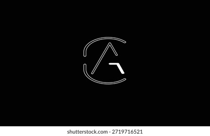 AC, CA ABSTRAKTER BUCHSTABE LOGO MONOGRAMM