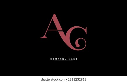 AC, CA Abstract Letters Logo Monogram