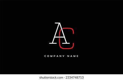 AC, CA Abstract Letters Logo Monogram