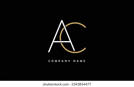 AC, CA Abstract Letters Logo Monogram