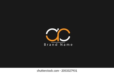 ac ca a c abstract vector logo monogram template