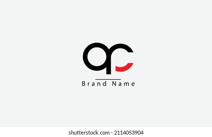 AC CA A C abstract vector logo monogram template