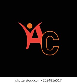 AC CA A C Letter Logo Design Icon Vector Symbol