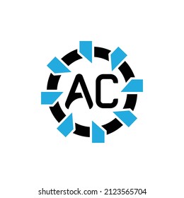 AC CA etters based on initial icon logo, creative unique and stylish 