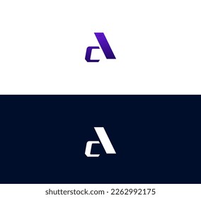 AC, CA letter logo. Alphabet letters Initials Monogram logo AC, CA, A and C. 