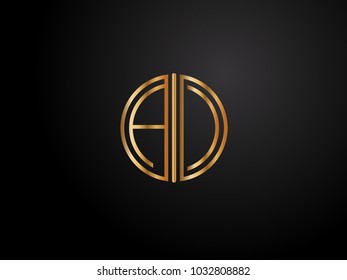 AC circle shape gold color design