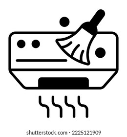 Limpieza de CA Diseño de conceptos modernos, Concepto de ilustración vectorial de calidad premium. Símbolo vector.
