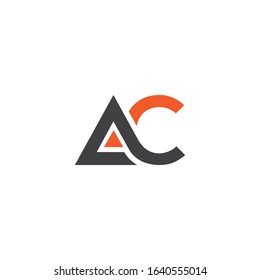 AC combine letter logo vector template. Creative AC font logo.
