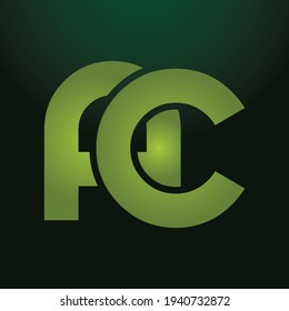 AC combine letter logo vector template. Creative AC font logo.