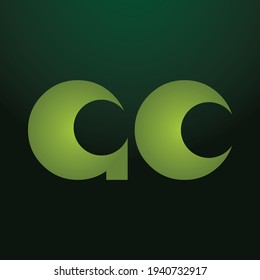 AC combine letter logo vector template. Creative AC font logo.