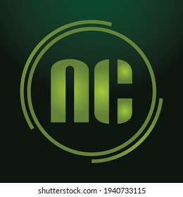 AC combine letter logo vector template. Creative AC font logo.
