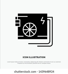 Ac, Computer, Part, Power, Supply solid Glyph Icon vector