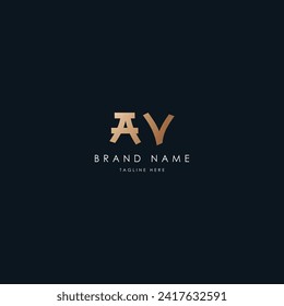 AC creative and modern vector logo design