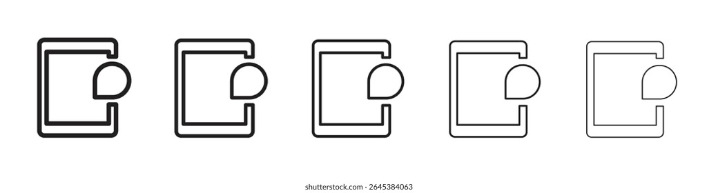 Ilustración vectorial del icono de la exhibición de la CA aislada