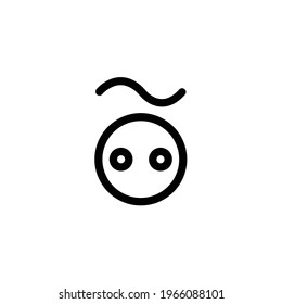 AC electric socket icon, eps 10