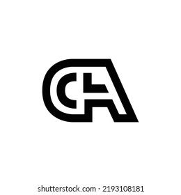 AC elegant logo template, Letters A C joint logo icon, Letter AC CA logo design template elements, Alphabet letters monogram icon logo CA or AC