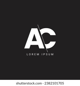 AC elegant logo template in vector file .eps 10