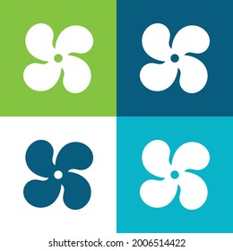 AC Flat four color minimal icon set