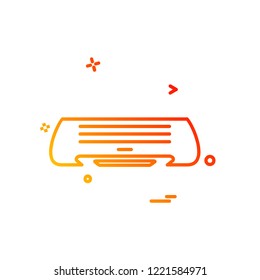 Ac icon design vector