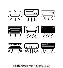 ac icon or logo isolated sign symbol vector illustration - Collection of high quality black style vector icons
