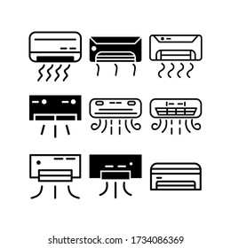 ac icon or logo isolated sign symbol vector illustration - Collection of high quality black style vector icons

