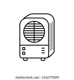 ac icon trendy flat design