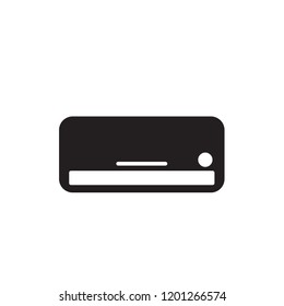ac icon vector. electric appliances icon glyph style