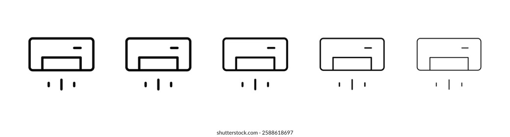 Ac icon Vector logo sign