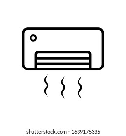 AC icon vector on white background