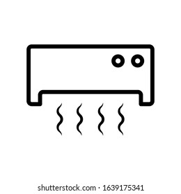 AC icon vector on white background