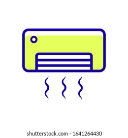 AC icon vector on white background