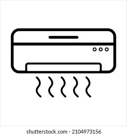 AC icon vector on white background.