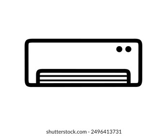 AC icon vector with simple design. air conditioner icon