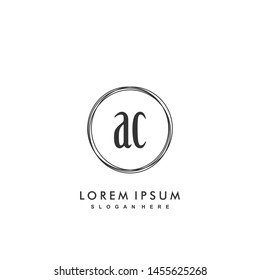 AC Initial beauty monogram logo vector