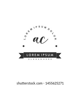 AC Initial beauty monogram logo vector