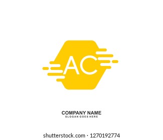  AC Initial letter geometric logo vector 