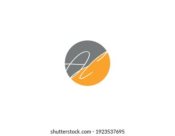 plantilla de icono del vector de diseño del logotipo inicial moderno de ac