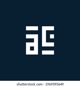 AC initial monogram logo with geometric style design ideas