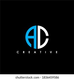 AC Letter Initial Logo Design Template Vector Illustration	
