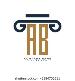 AC Letter LAW logo design template vector