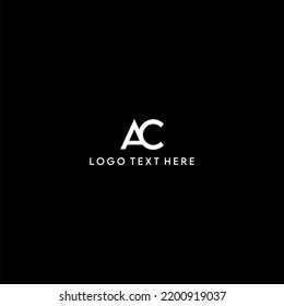 Logo de la letra AC, logotipo de AC