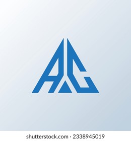 AC letter logo creative design. AC unique design.
