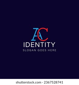 AC letter logo creative design with vector graphic, AC simple and modern logo.