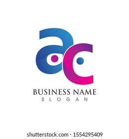 AC letter logo creative modern template vector design 