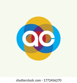 AC Letter Logo Design Creative Icon Modern Letters Vector Logo
