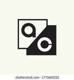 AC Letter Logo Design Creative Icon Modern Letters Vector Logo