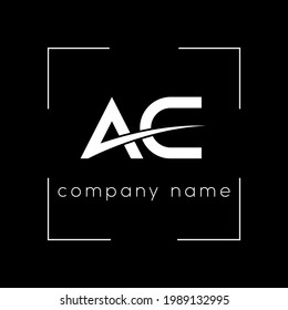 AC Letter Logo Design with Creative Modern Trendy vector  and Black Colors.